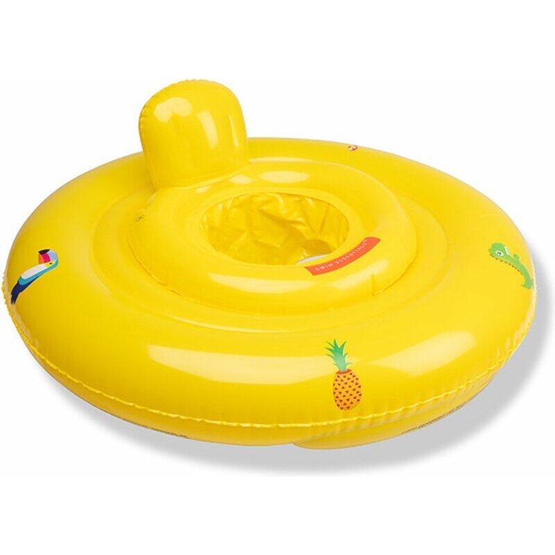 Swim Essentials bouée pour bébé - Jaune - Safari doré - 0/1 ans 4/5