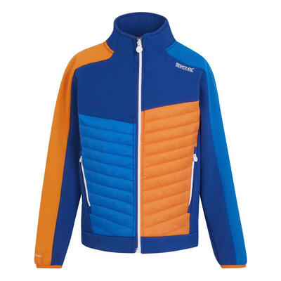 Giacca Soft Shell Cerniera Su Intera Lunghezza Bambini Regatta Brynden Blu