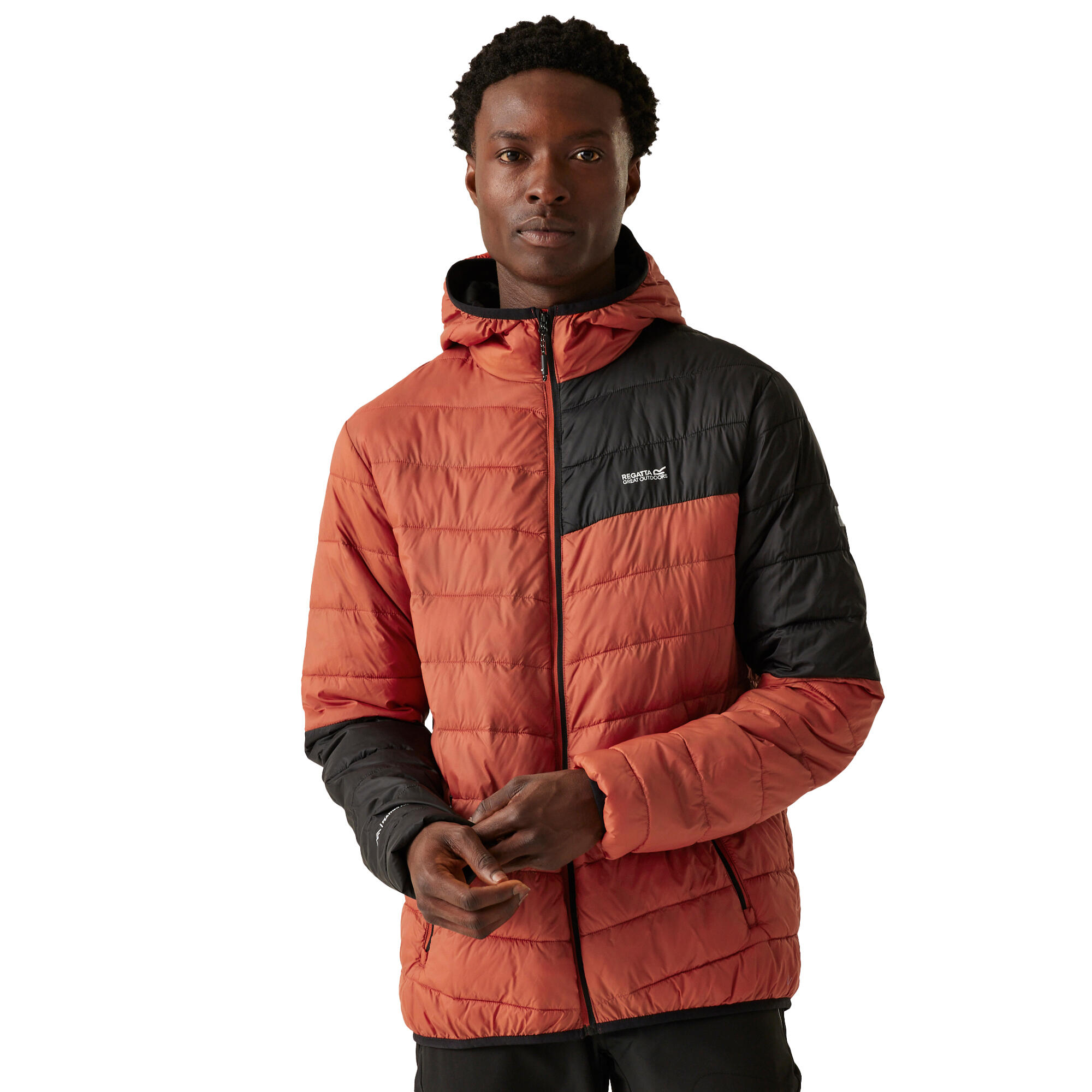Veste Matelassée HILLPACK Homme (Ocre Rouge / Noir) 4/5