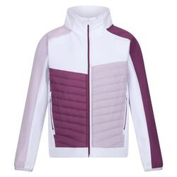 Veste Softshell BRYNDEN Enfant (Blanc / Lilas Pâle)