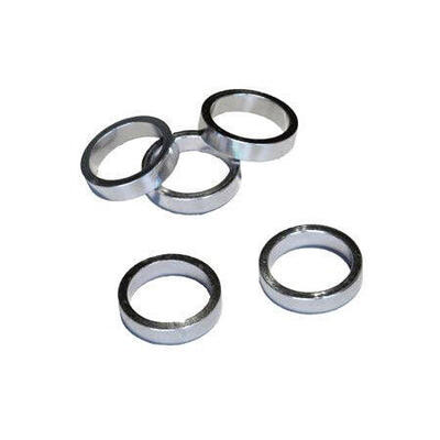 Vwp aluminium balhoofdtussenring spacer 8 mm zilver