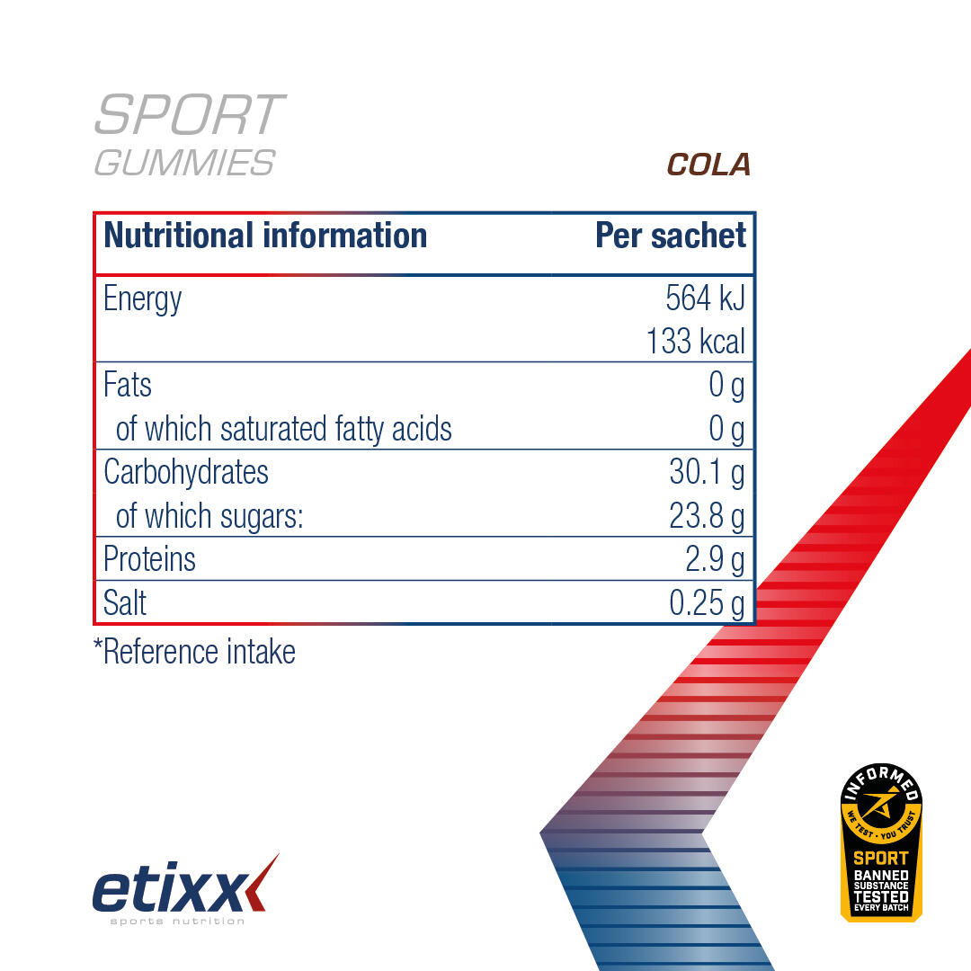 Etixx Energy Gummies Cola 12x40g 2/2