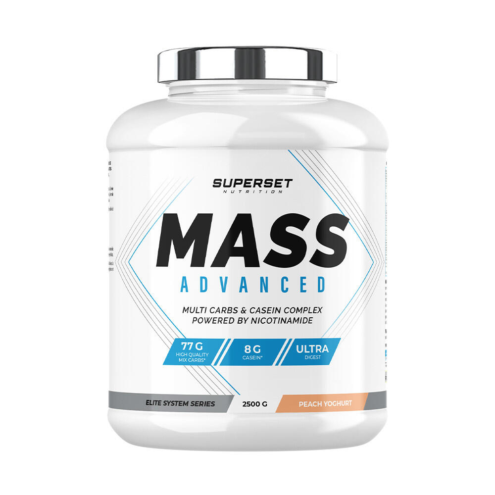 SUPERSET NUTRITION Stijgers - Mass Advanced (2,5kg) - Yoghurt Perzik