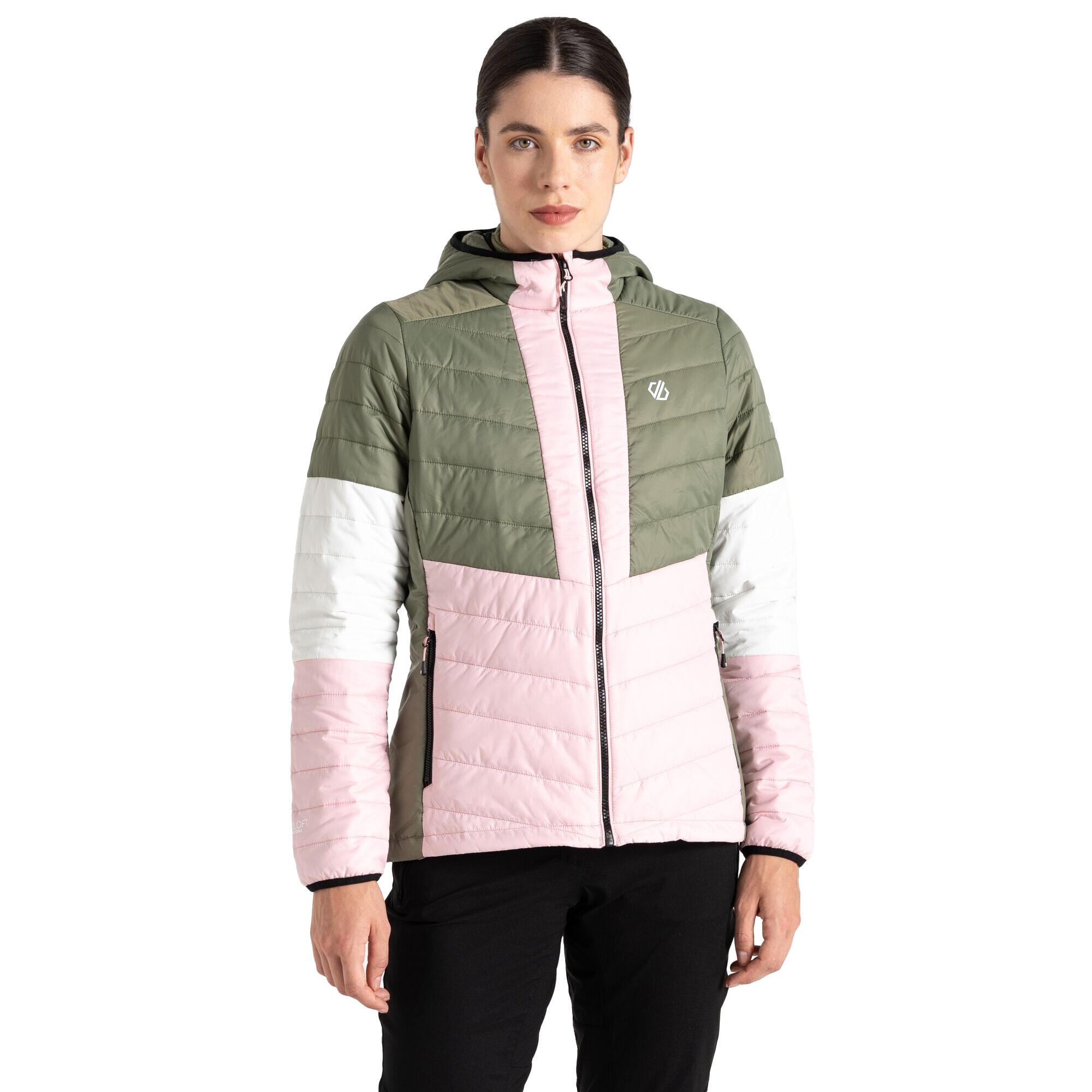 Giacca Imbottita Donna Dare 2B Lively Verde Olivina Rosa Di Cristallo 4/5