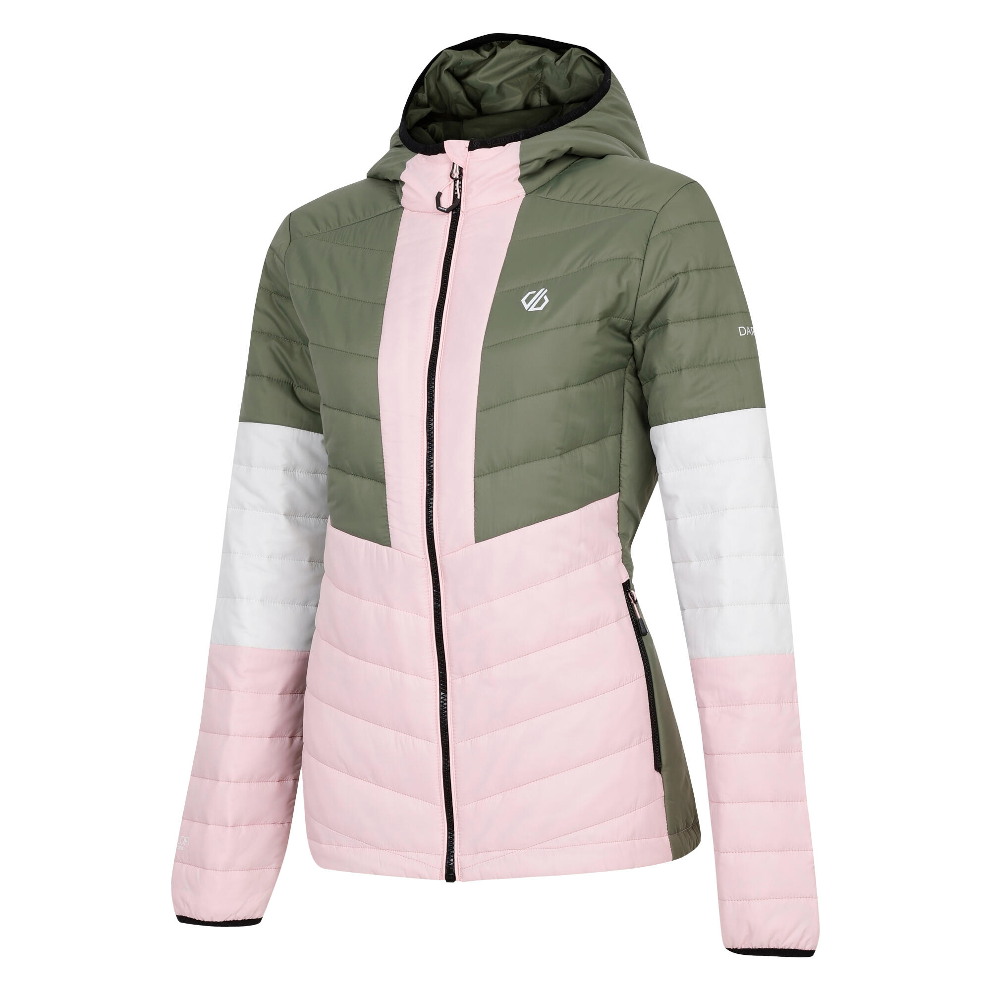 Giacca Imbottita Donna Dare 2B Lively Verde Olivina Rosa Di Cristallo 3/5