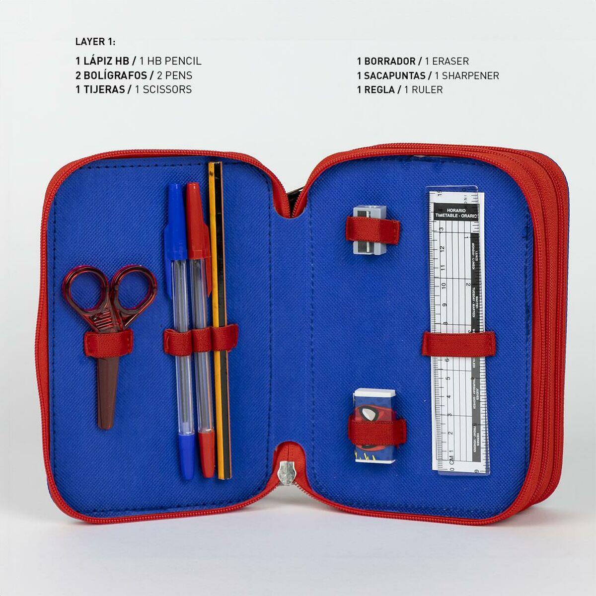 Pochette à crayons triple Spider-Man 1/5