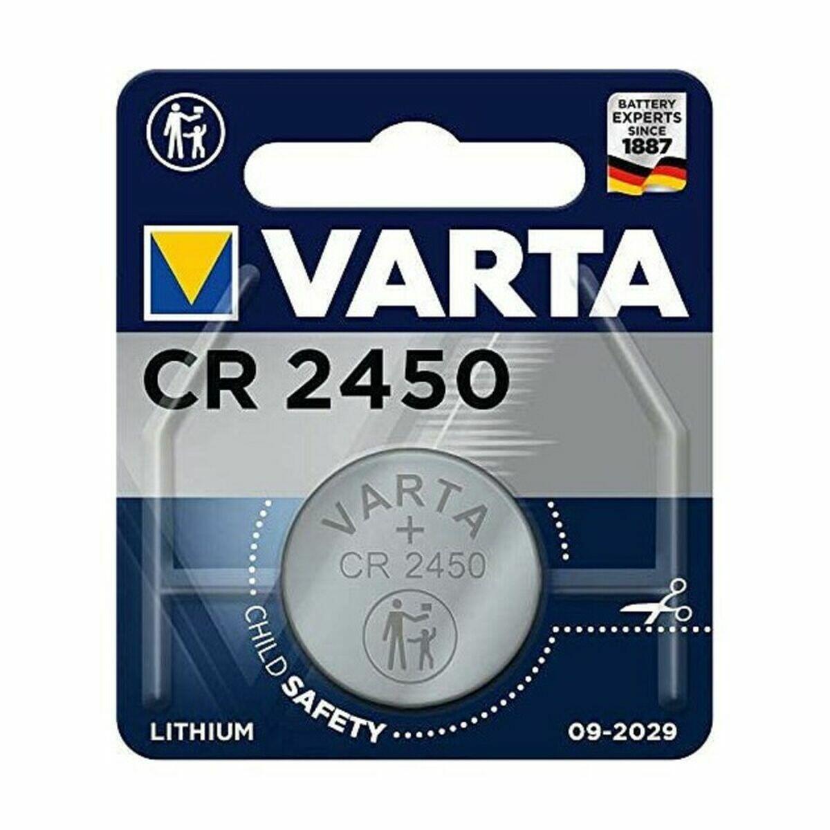 Pilha de Botão de Lítio Varta CR2450 1 Unidade 2/3