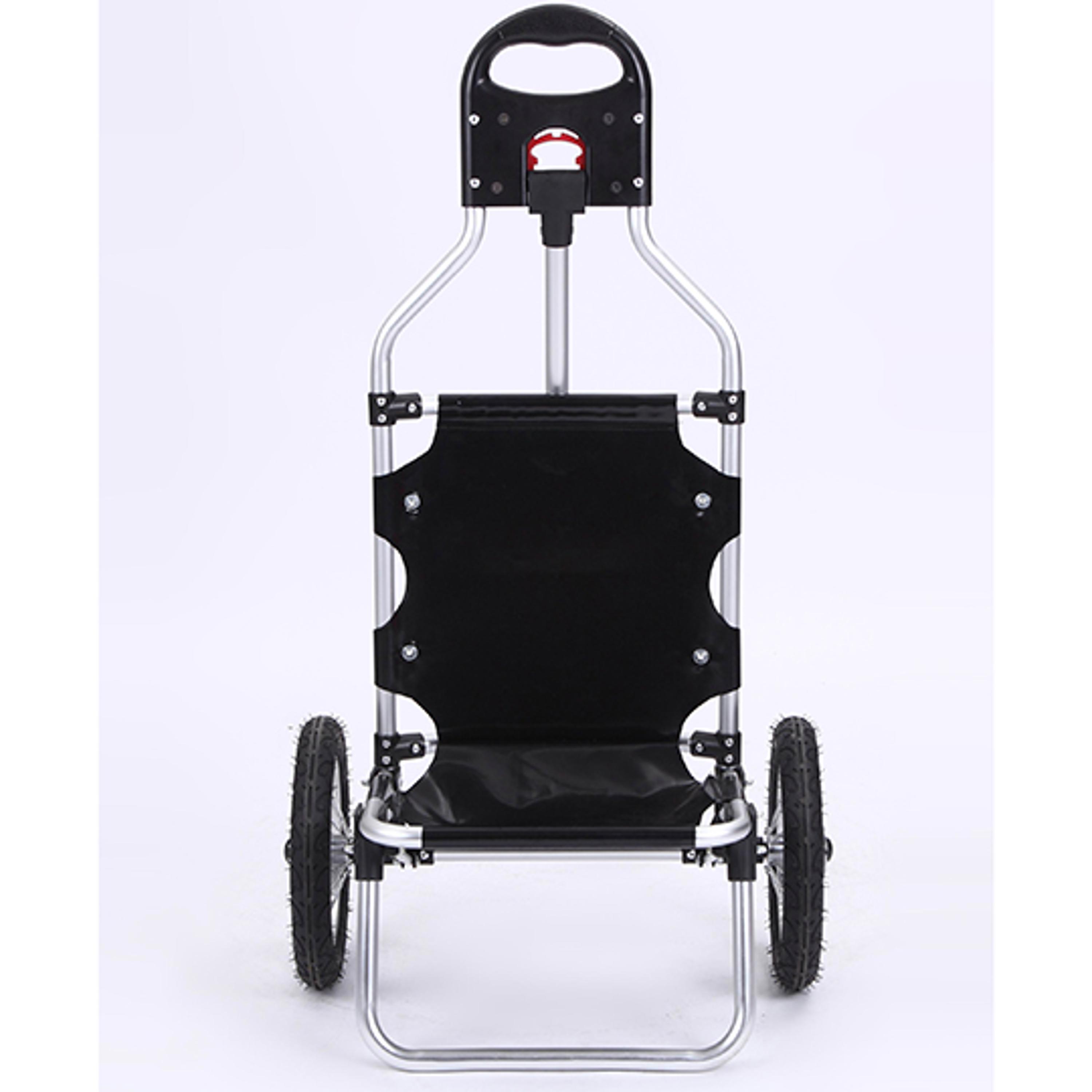 Remolque de bicicleta utilitario/cesta y bolsa de tija de sillín con rueda Optim 2/4