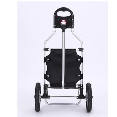 Fiets aanhangwagen/kar en zadelpen tas met wielen optimiz