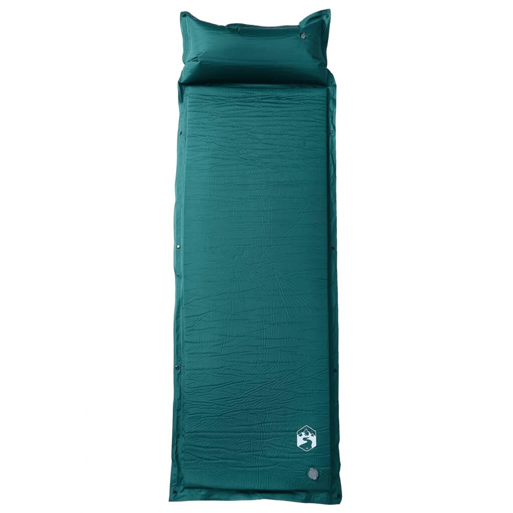 Matelas de Camping Auto-gonflant Vidaxl avec Oreiller pour 1 Personne 2/4