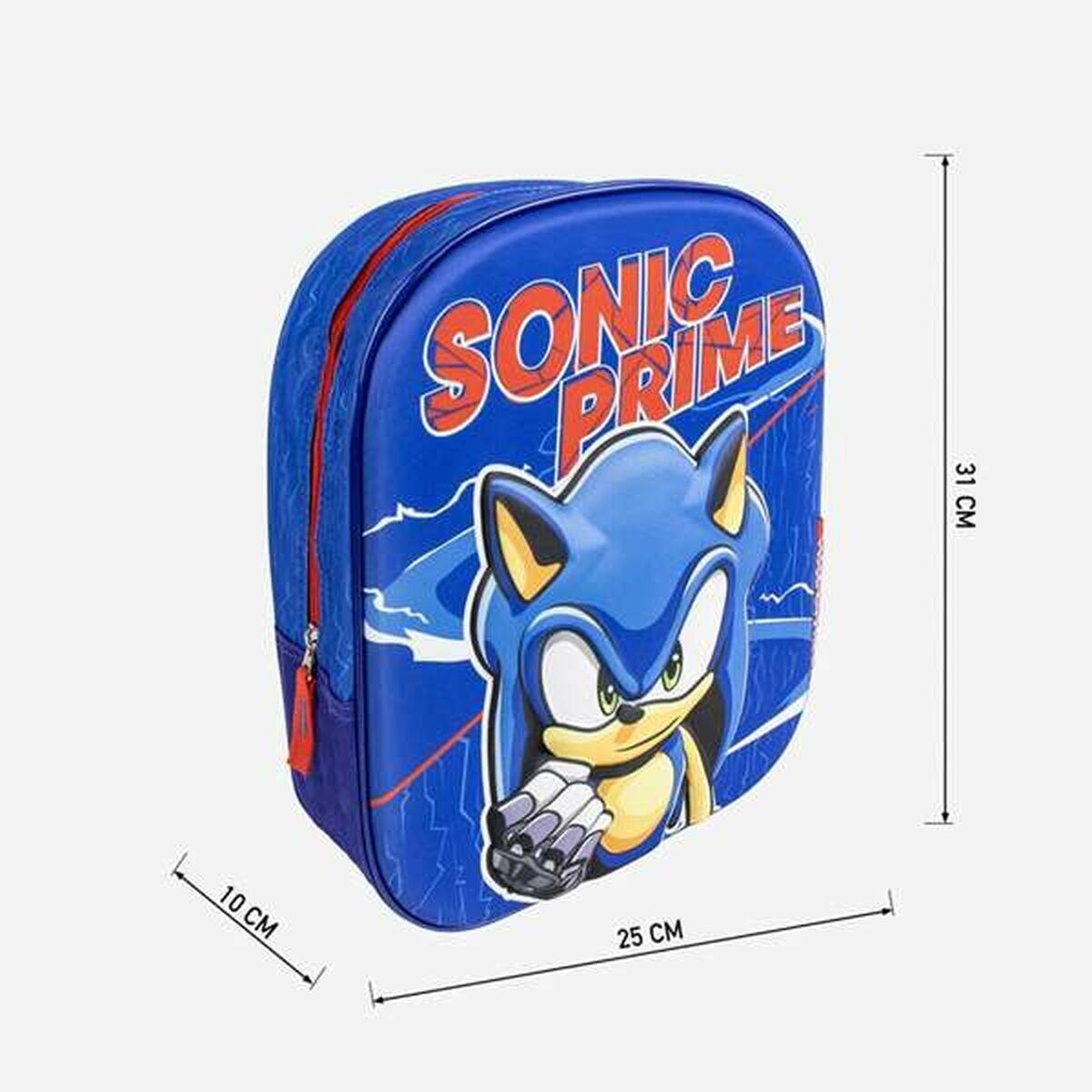Mochila Escolar Sonic Azul 5/5