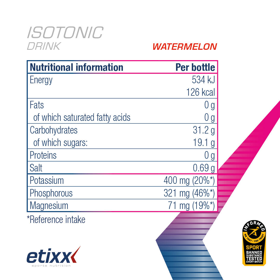 Etixx Isotonic Drink Pastèque 1000g 6/6
