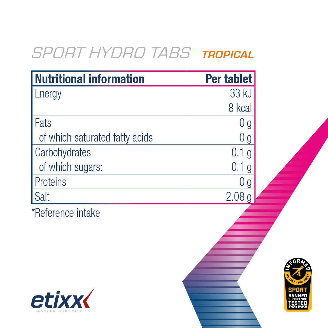Etixx Sport Hydro Tabs Fruits Tropicaux 3x15 Comprimés Effervescents 3/3