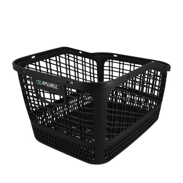 Panier vélo arrière plastique fixation porte bagage vis rail Optimiz