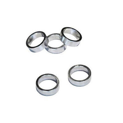 Vwp balhoofdtussenring spacer aluminium 10mm zilver
