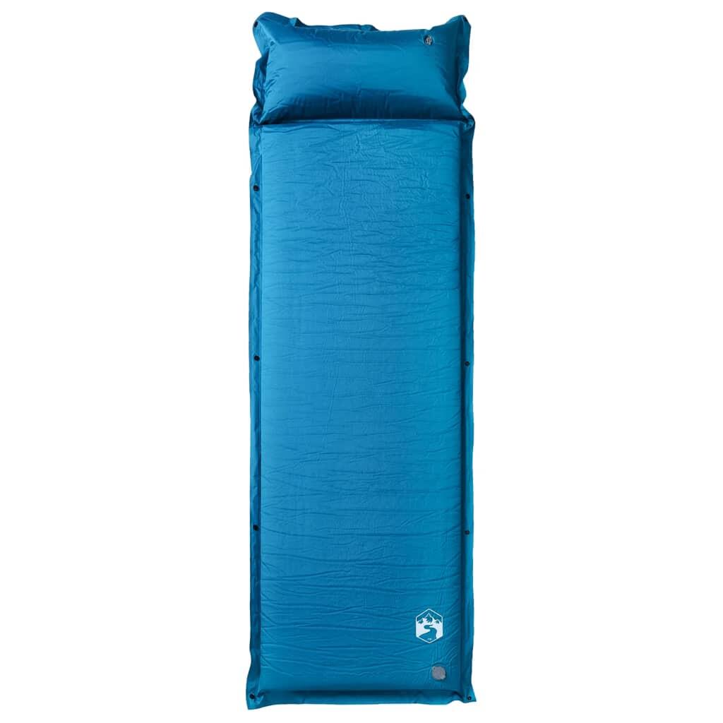 Matelas de camping autogonflant vidaXL turquoise 2/4
