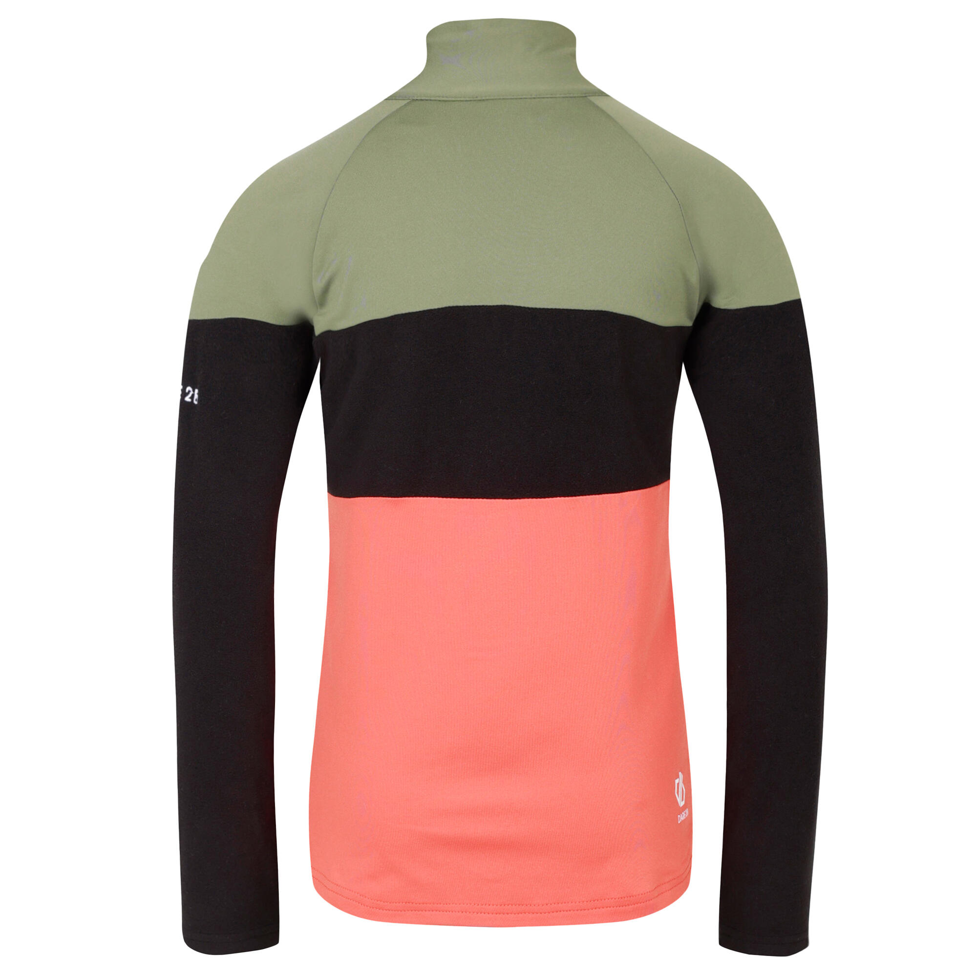 Midlayer Bambini Dare 2B Emergent III Verde Olivina Nero 2/5