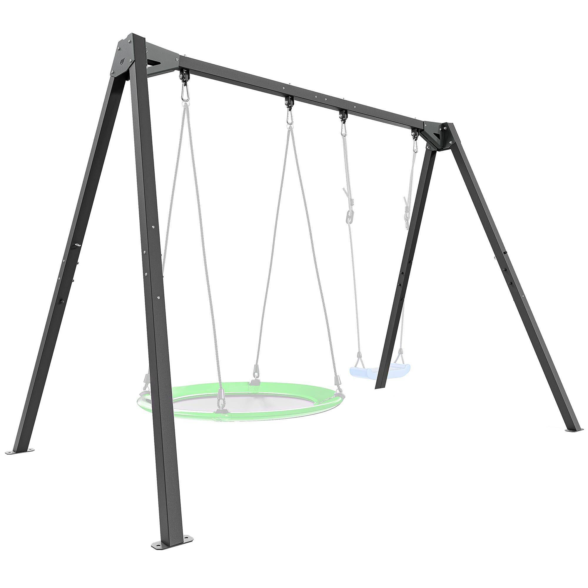 Marbo Sport - Balançoire Double Sur Roulements (châssis 2 Places) Premium Mo-013 - Balançoire - Noir - No Size - Decathlon