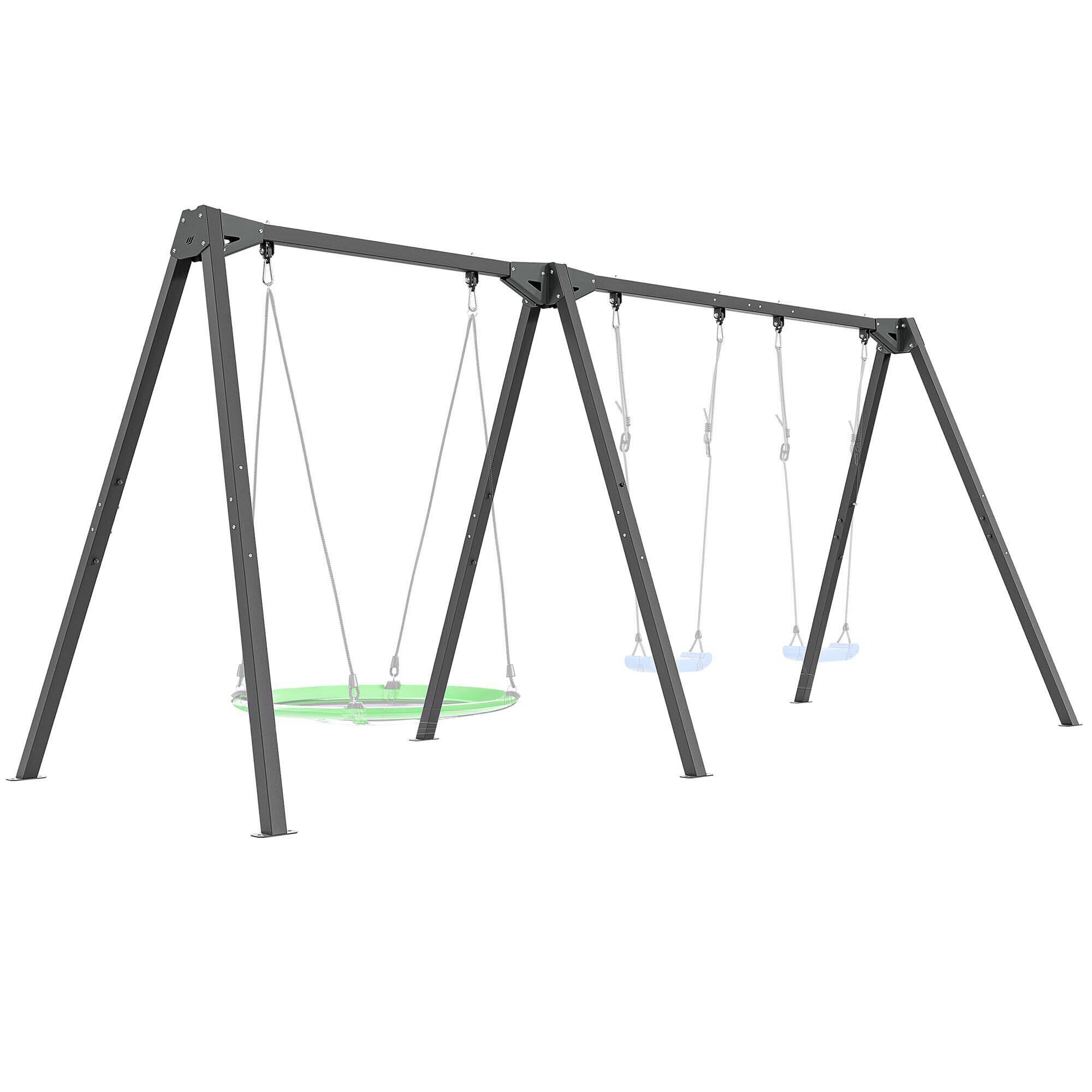 Schommel voor drie personen met gelagerd frame PREMIUM MO-014 3/7