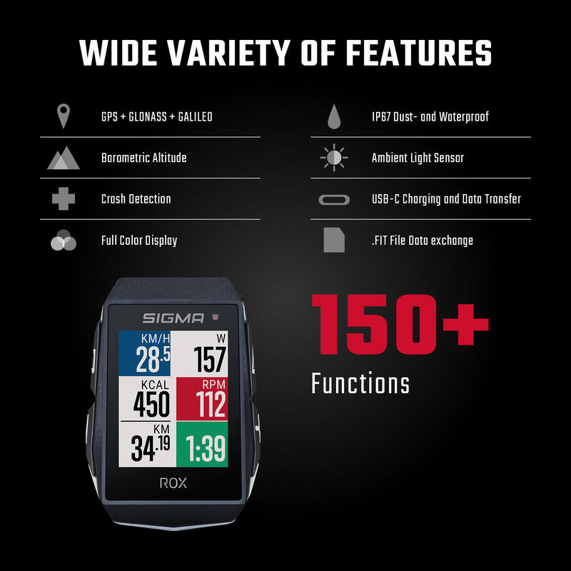 COMPTEUR GPS VÉLO ROX 11.1 EVO BLANC