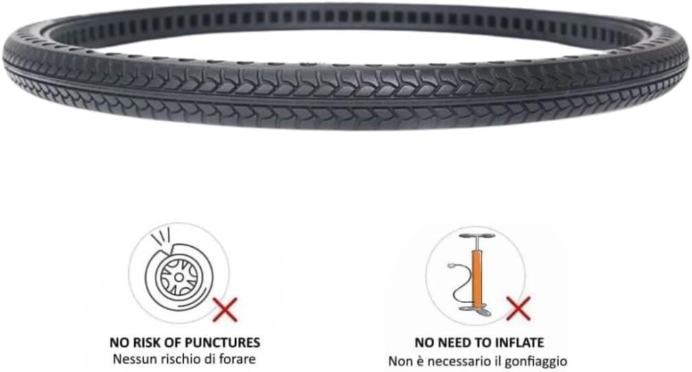 Copertone 24x1 3/8 + camera, pneumatici bici 24 x 1 3/8 fixed EV 5/6