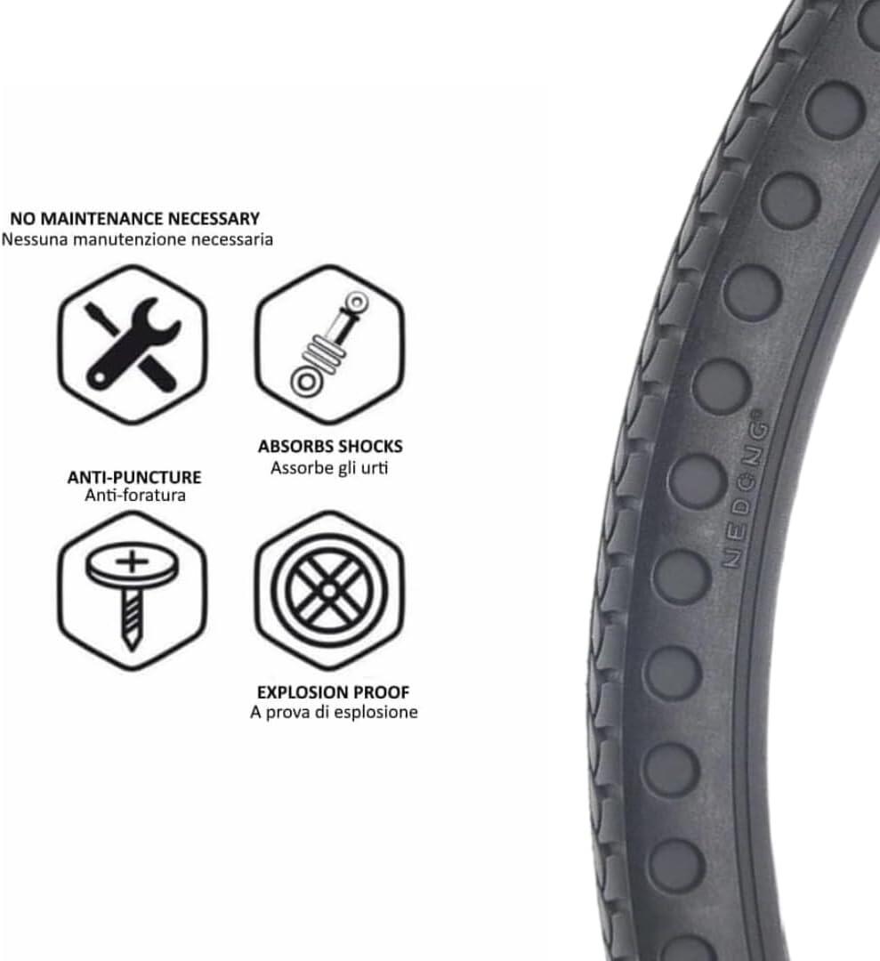 Copertone 24x1 3/8 + camera, pneumatici bici 24 x 1 3/8 fixed EV 2/6