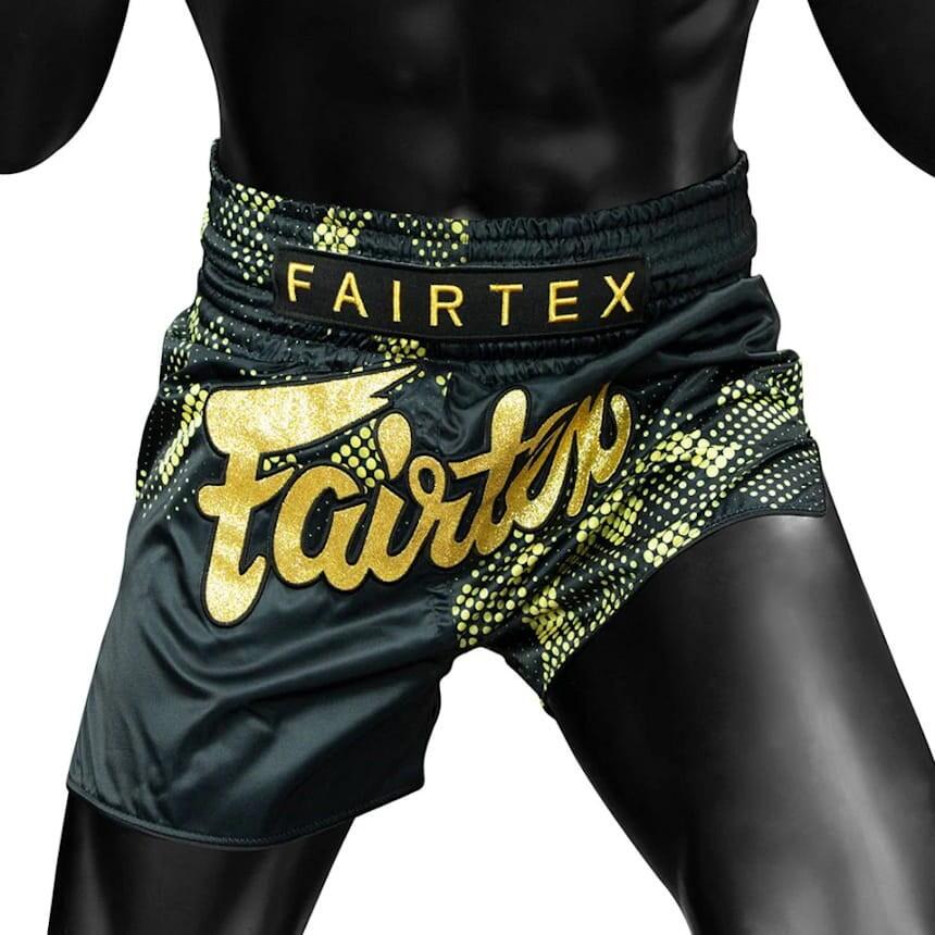 Spodenki Muay Thai Fairtex BS1931 Czarne-Złote L 4/6