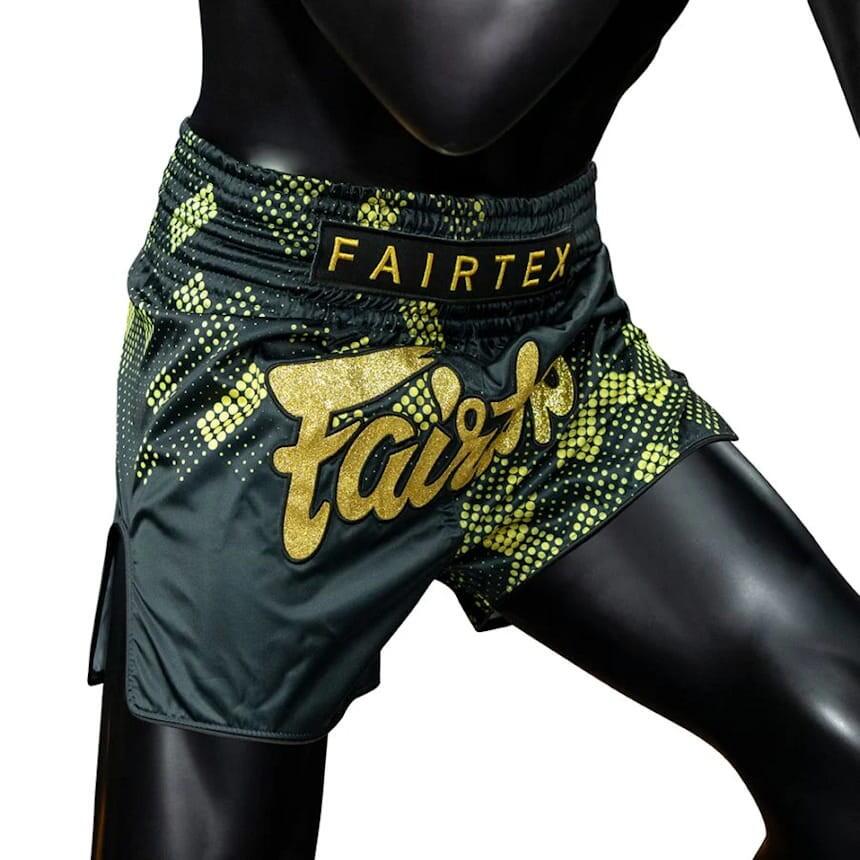 Spodenki Muay Thai Fairtex BS1931 Czarne-Złote L 3/6