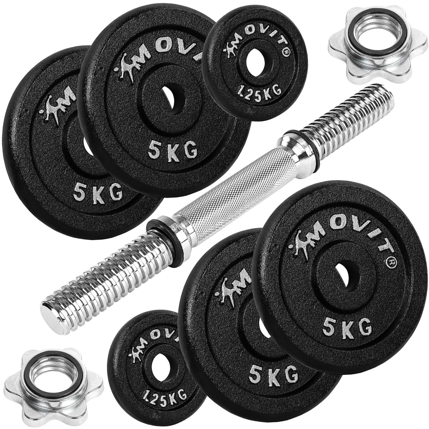 Kurzhantel Set - Gusseisen Hantel, 10kg, 15kg, 20kg, 25kg, 30kg, Stange 30mm 2/7
