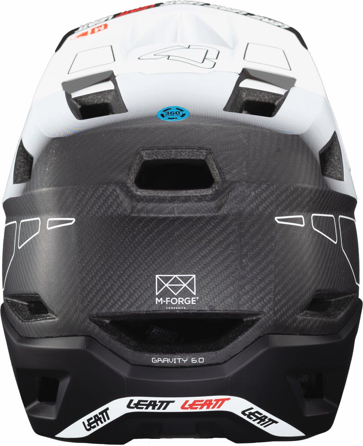 Casque MTB Gravity 6.0 V24 avec calotte en carbone et certifié DH Blanc Homme 4/7