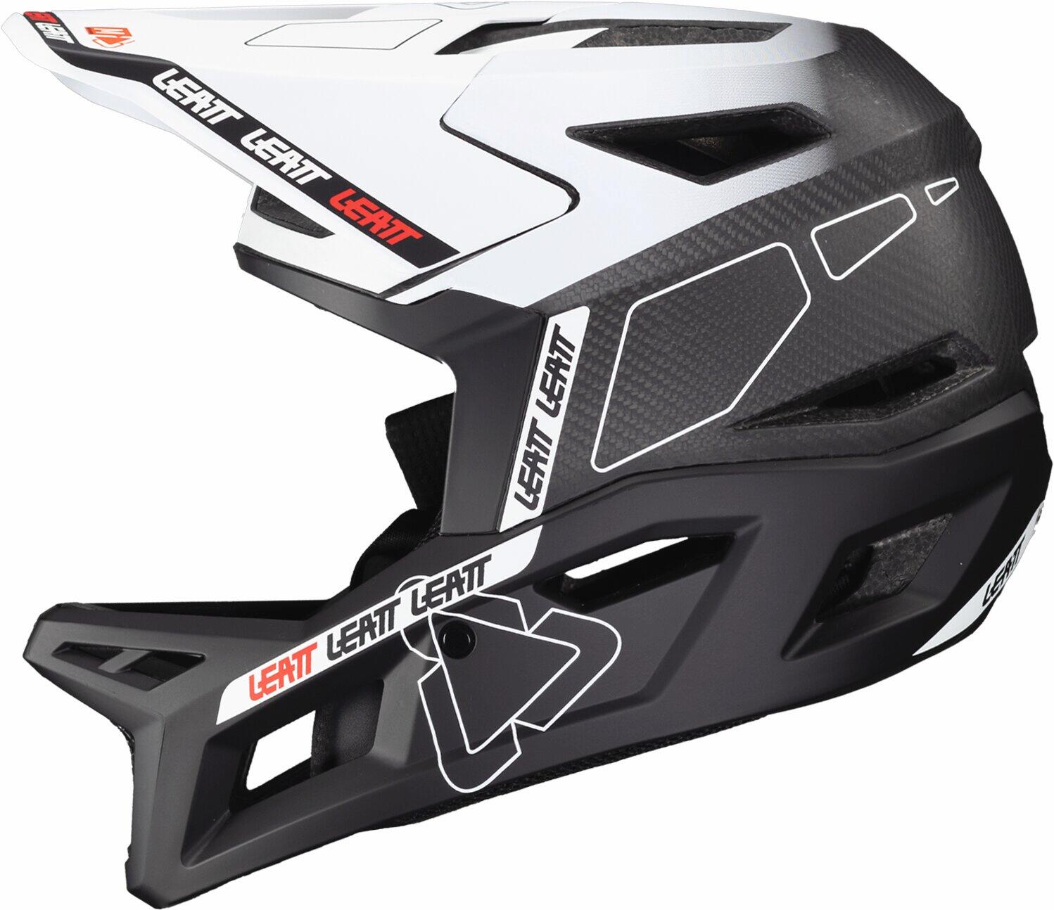 Casque MTB Gravity 6.0 V24 avec calotte en carbone et certifié DH Blanc Homme 5/7