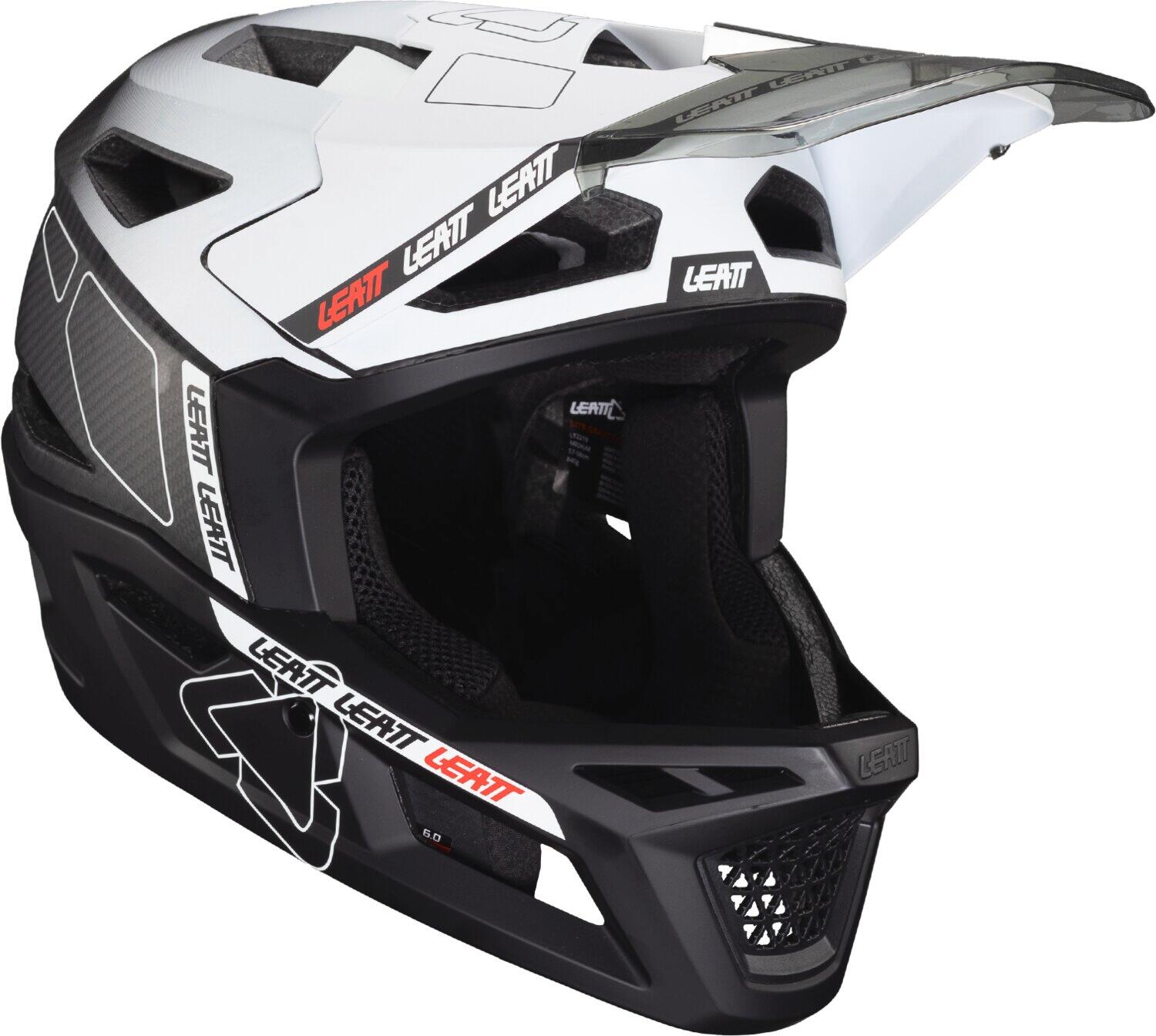 Casque MTB Gravity 6.0 V24 avec calotte en carbone et certifié DH Blanc Homme 2/7