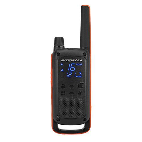 WalkieTalkie Pack 2 pcs Lanterna integrada IPX2 Motorola T82