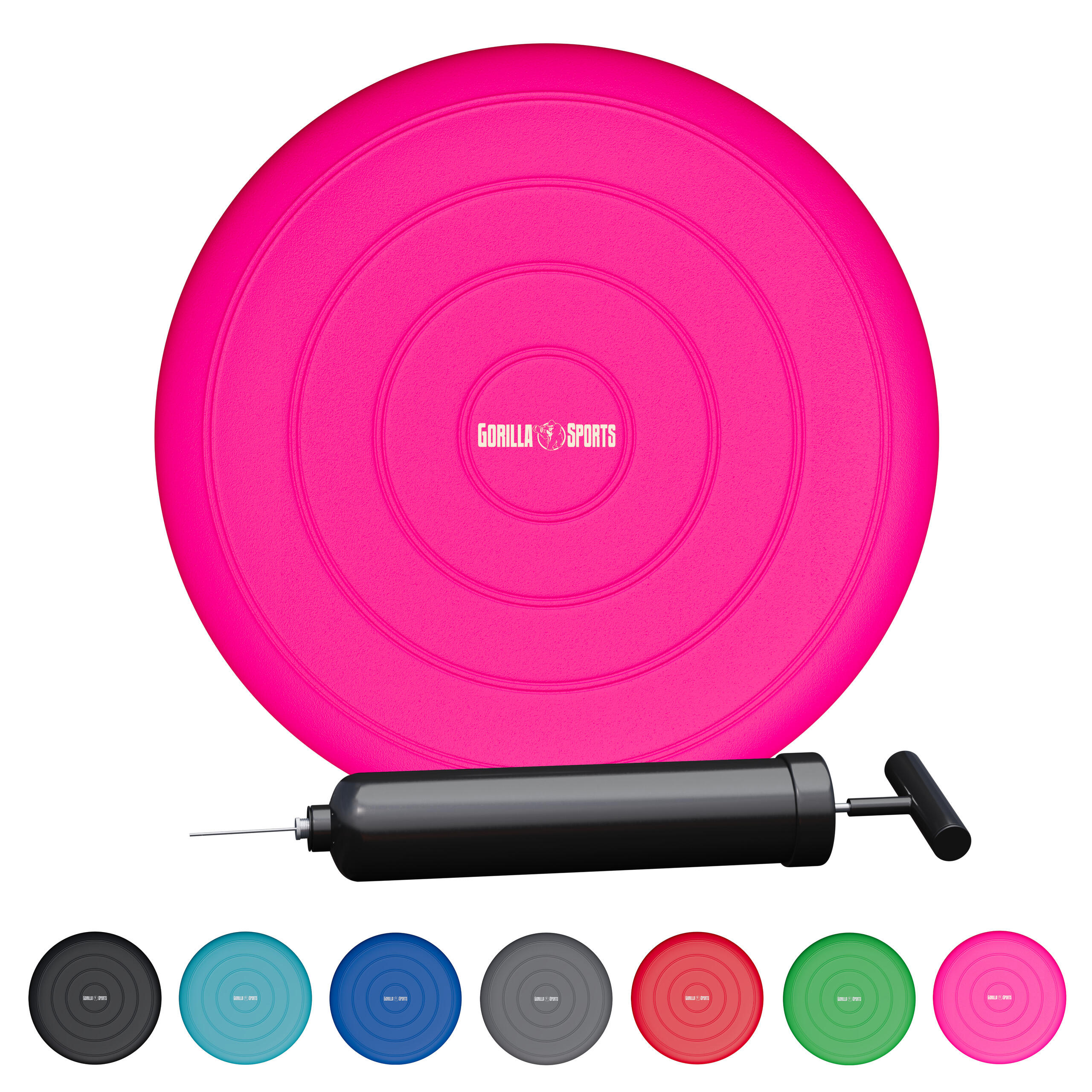 Gorilla Sports - Coussin D'Équilibre Gonflable | Aérobic & Yoga | 33 Cm | Plusieurs Couleurs Au C - Oreiller - Rose - Taille Unique - Decathlon
