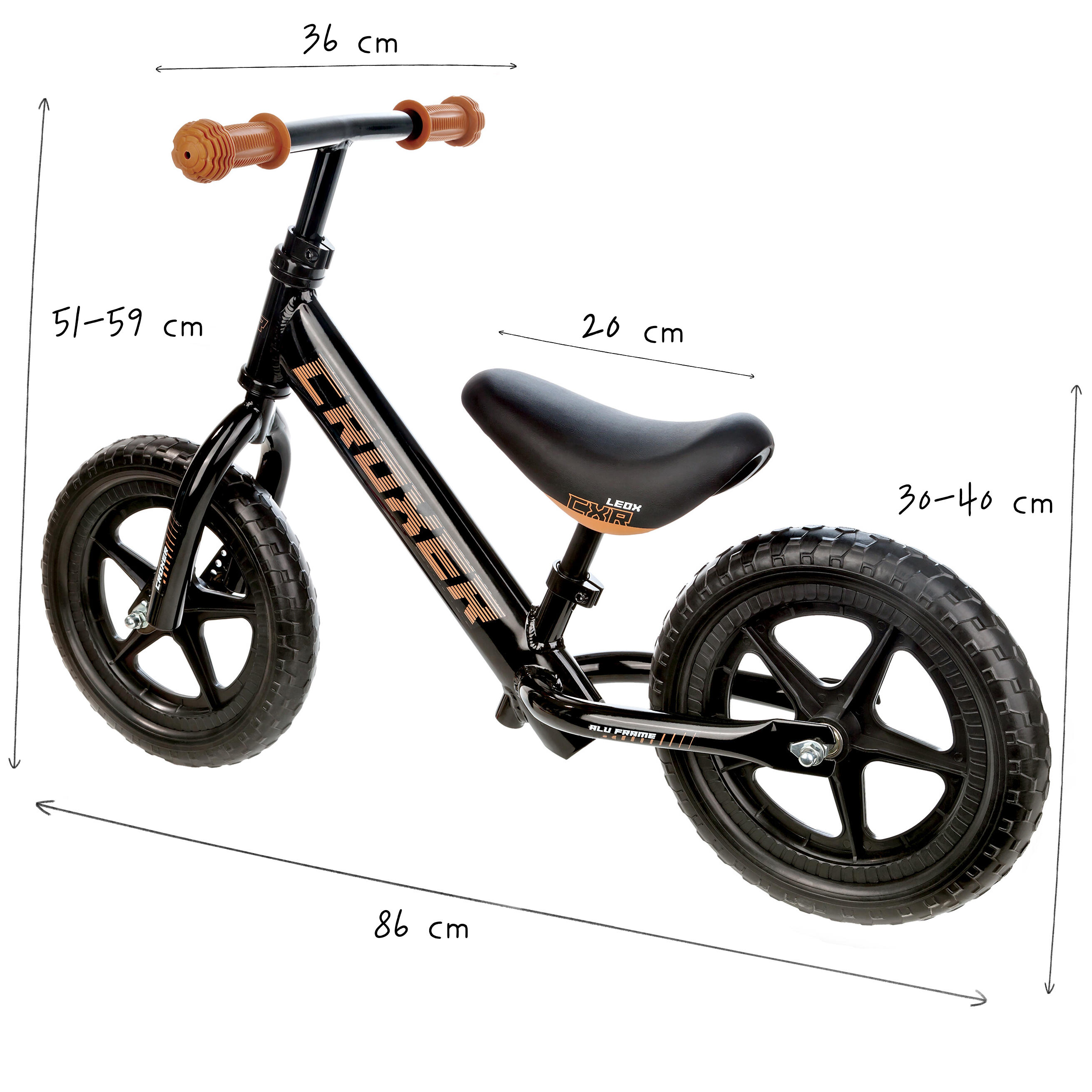 Bicicleta de cross Leox Black 5/7
