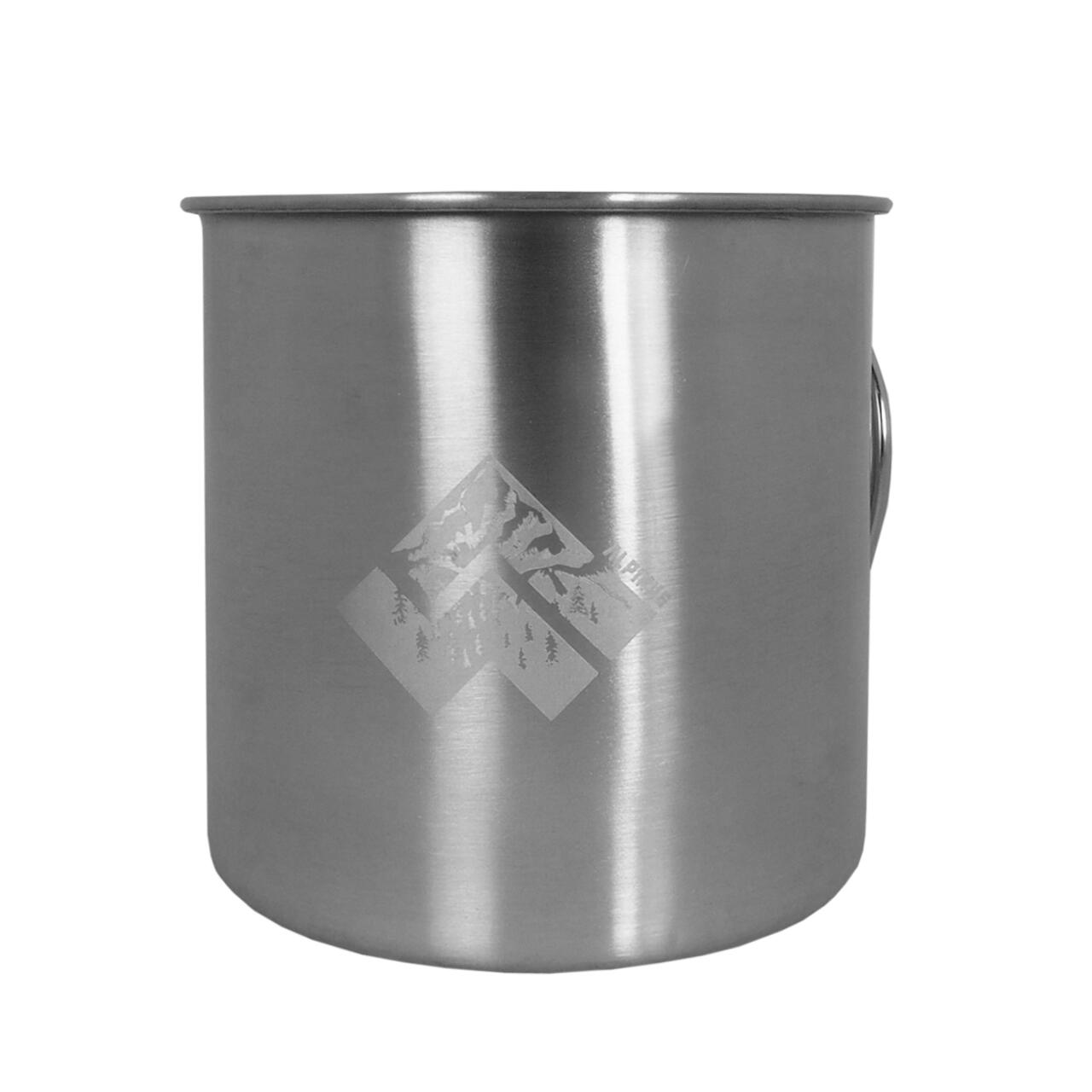 Alpinus - Mug De Voyage Alpinus Lugo 0,5l - Tasse - Gris - 0,5 L - Decathlon