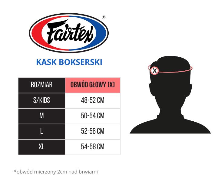 Kask Bokserski Fairtex HG13 Czarny/Niebieski M 5/5