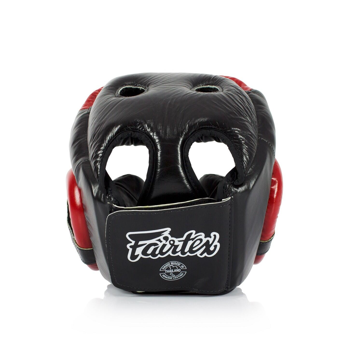 Kask Bokserski Fairtex HG13 Czarny/Czerwony L 4/5