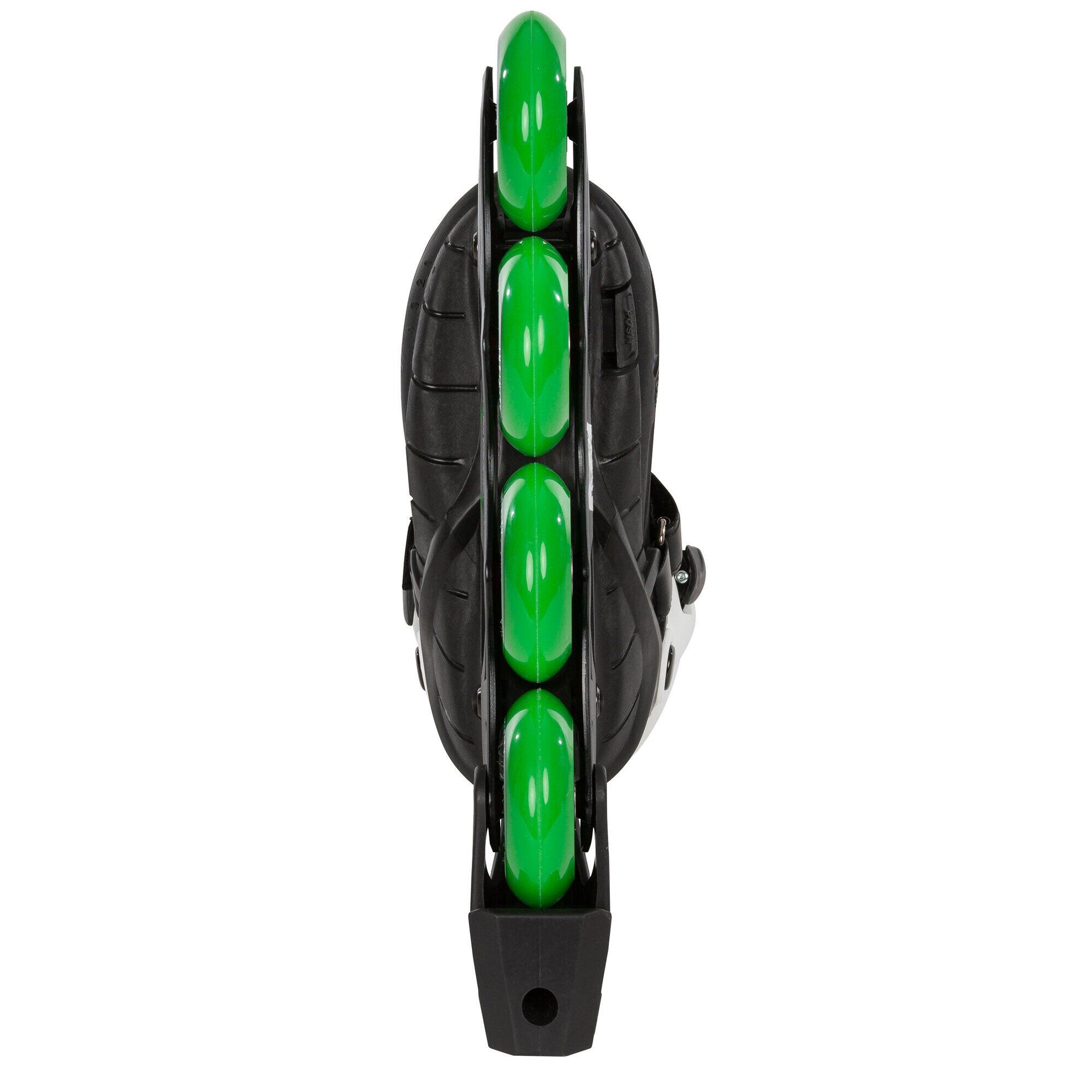 Powerslide Universe 4W Green größenverstellbarer Inline Skate für Kinder 5/7