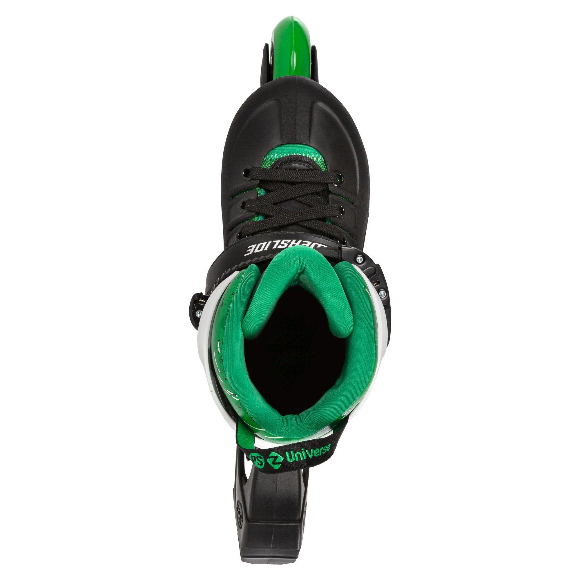 Powerslide Universe 4W Green größenverstellbarer Inline Skate für Kinder 4/7