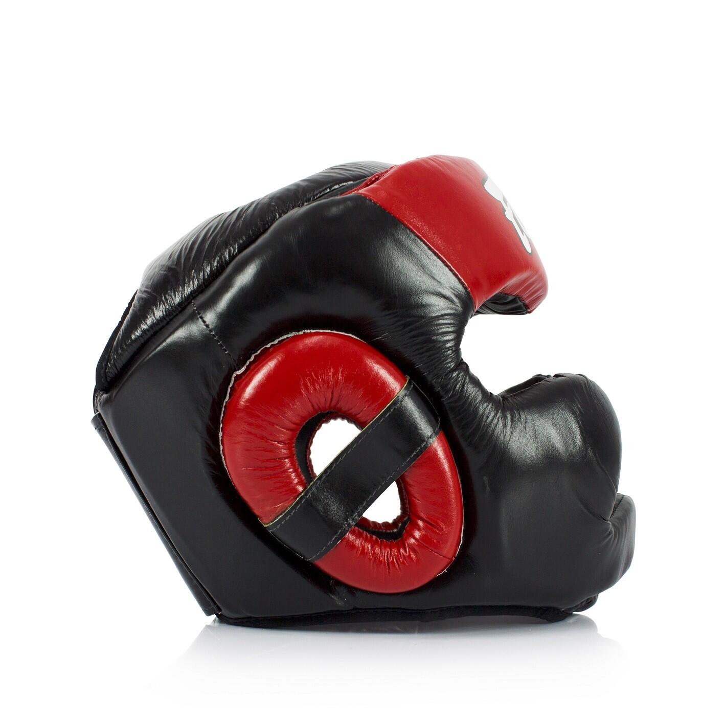 Kask Bokserski Fairtex HG13 Czarny/Czerwony L 3/5
