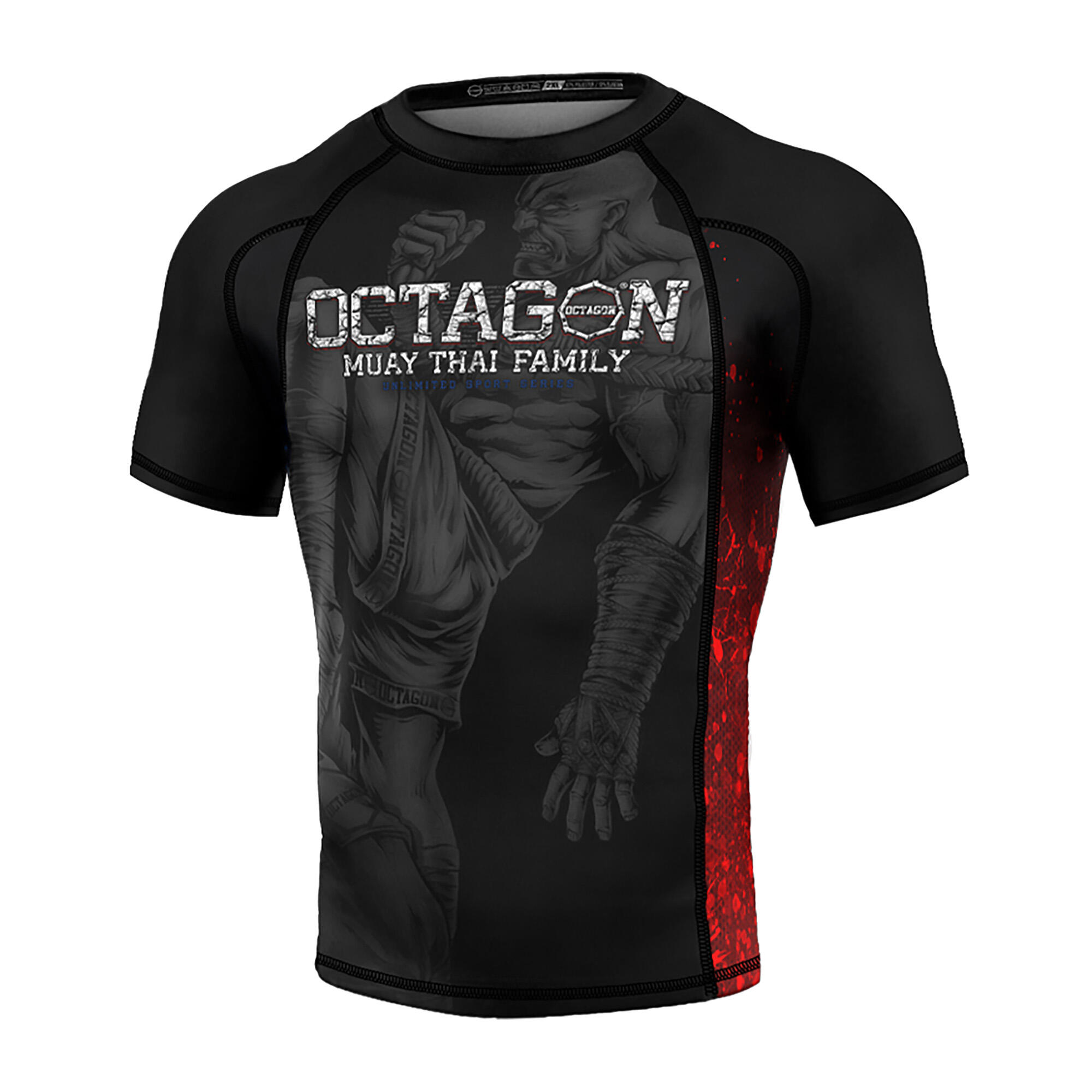 Rashguard Muay Thai Premium Octagon Family da uomo 3/3