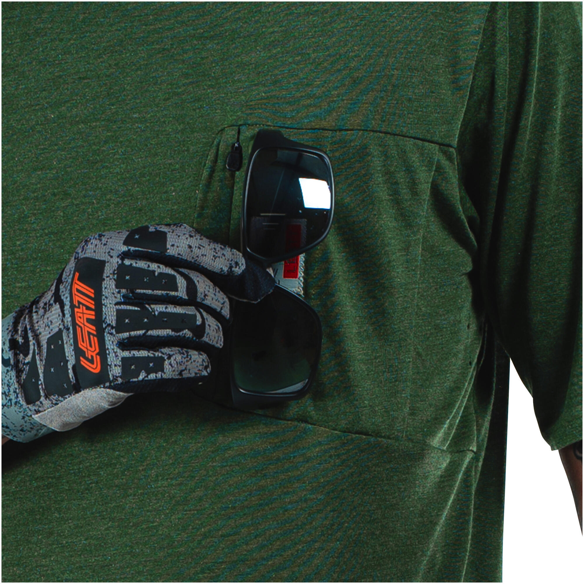 Maillot VTT AllMountain 2.0 en tissu Tencel vert pour homme 6/7