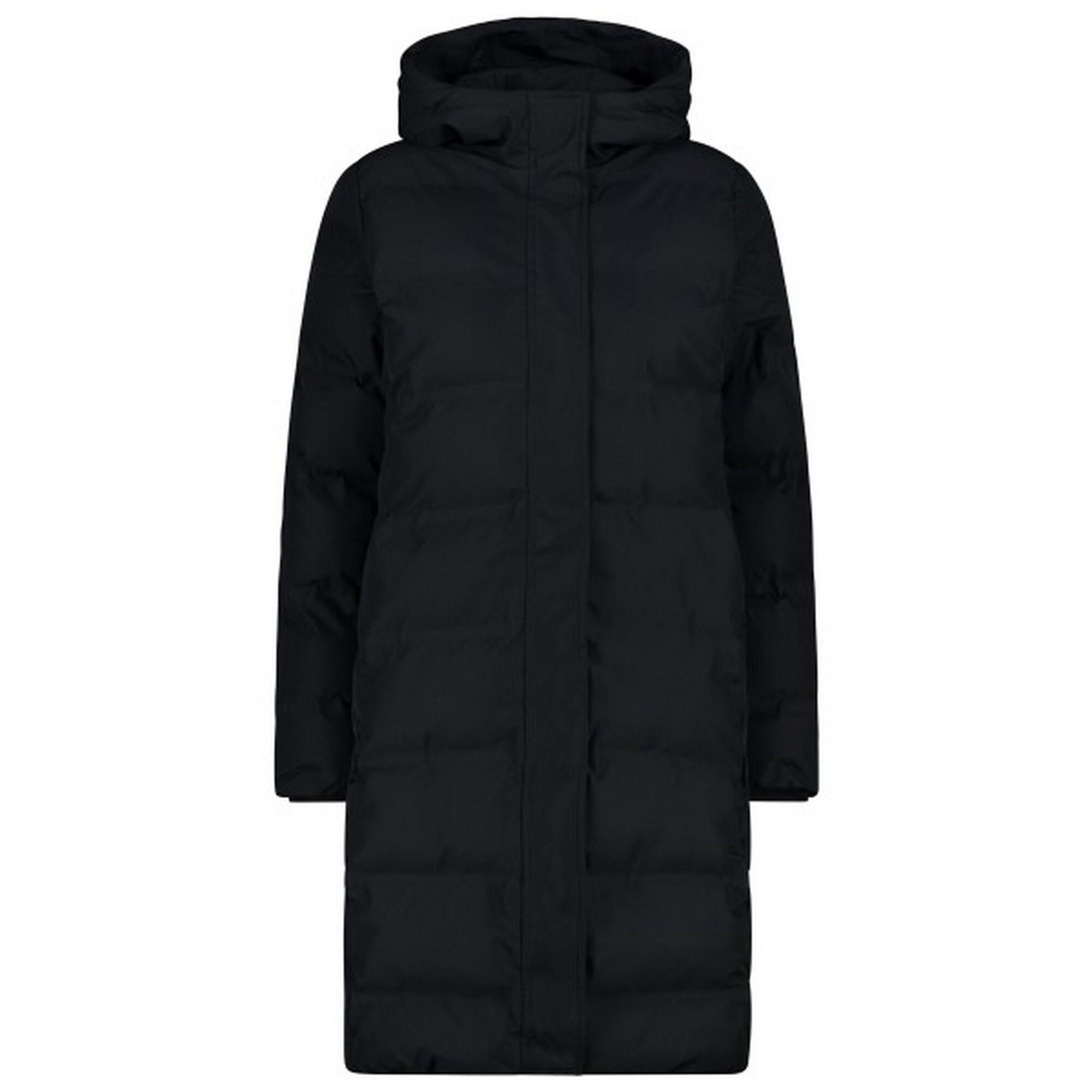 CMP Steppmantel CMP WOMAN COAT FIX HOOD Wandern/Outdoor/Trekking Damen NERO