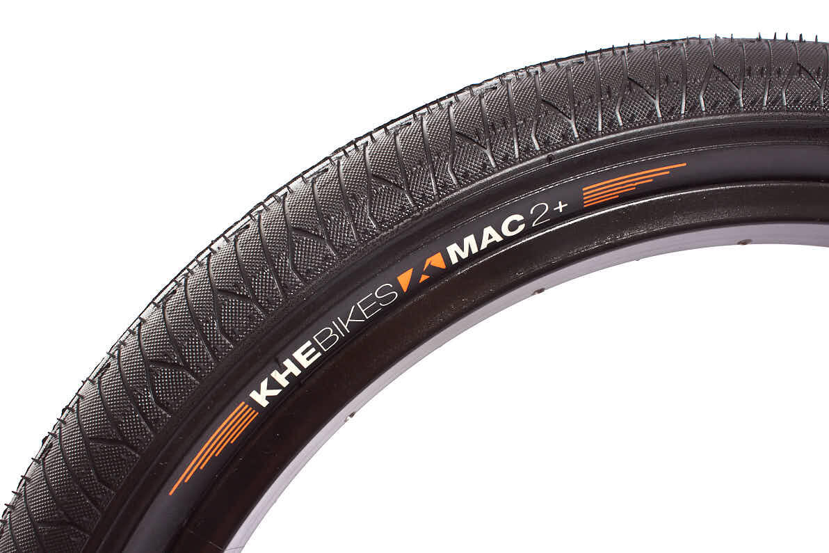BMX Band MAC2+ PARK/STREET Zwart 20 x 2,30 inch KHEBIKES 3/4