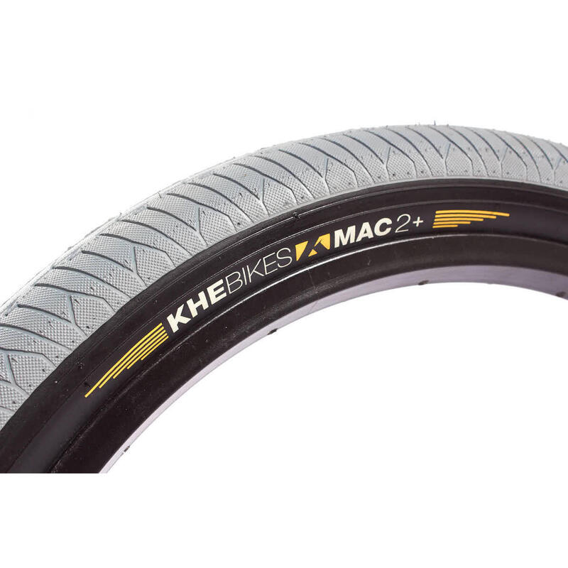 Set cauciucuri BMX KHE MAC2+ 20 inch x 2,30 inch gri + cameră AV