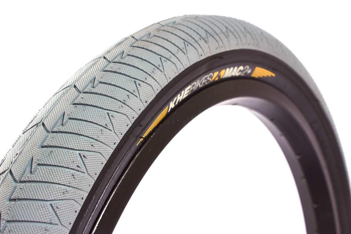 Pneu bmx mac2+ park/street preto/cinza 20"x2,30" khebikes