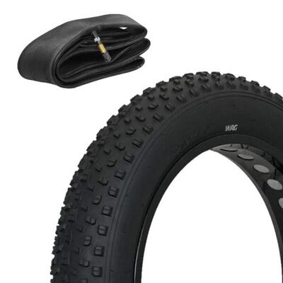 Pneumatico Cycling fat tassellato - 20 x 4.00 con Camera d'aria - 20 x 3.50/4.00