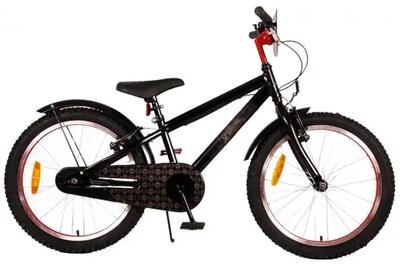 Spider-man kinderfiets 20 inch - mat zwart met 2 handremmen