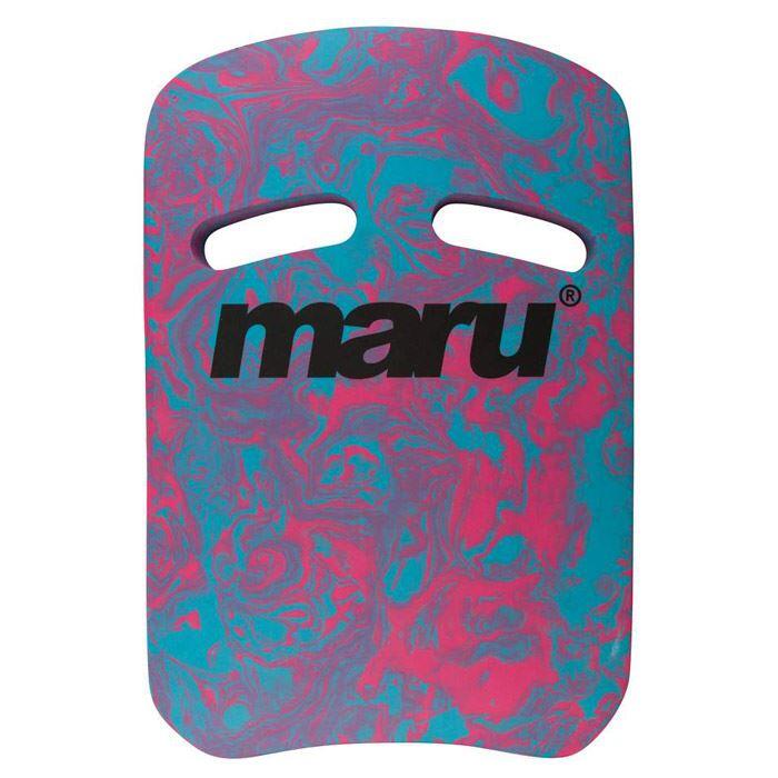 MARU Maru Swirl Two Grip Kickboard - Blauw / Roze